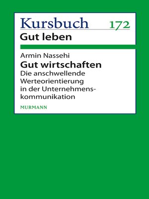 cover image of Gut wirtschaften